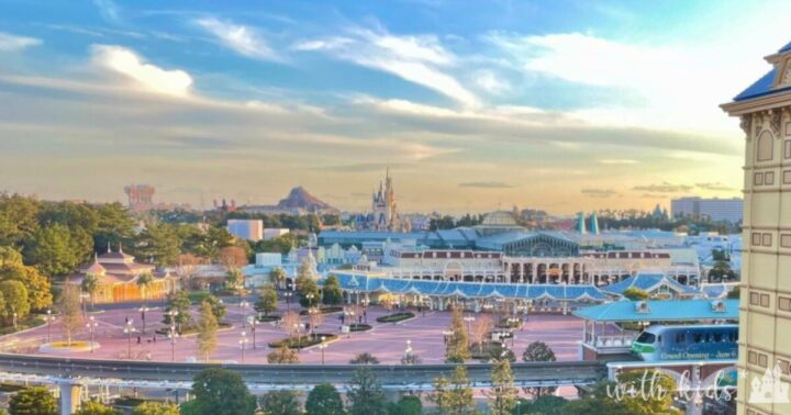 東京ディズニーランドホテル パークビュー客室から見たシンデレラ城